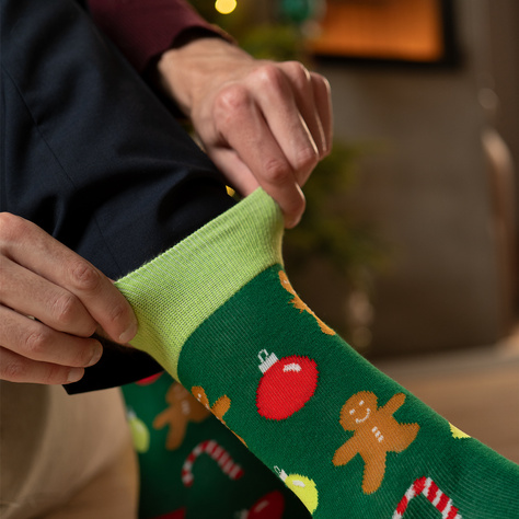 Set mit 2x  Herrensocken mit Weihnachtsmotiv | SOXO