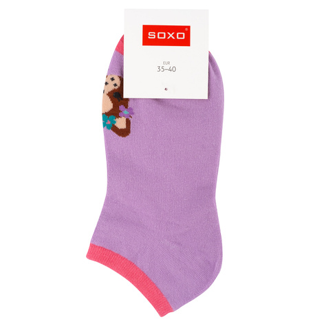 Set mit 5x Kurze Damensocken | Hundmotiv | SOXO