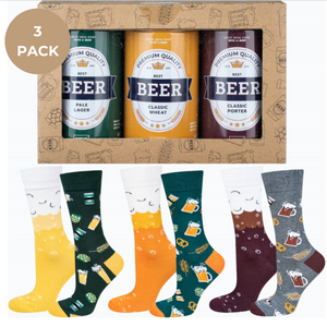 Set von 3 Herrensocken in einer Bierdose | SOXO