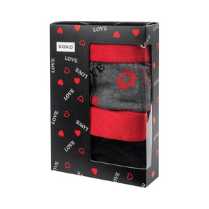 2 Paar von lustigen Boxershorts Geschenk für Valentinstag in einzigartiger Verpackung | SOXO