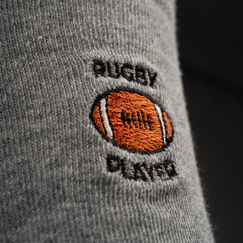 3 Paar von lustigen Socken mit Rugbymotiv in einzigartiger Verpackung | Herrensocken | SOXO