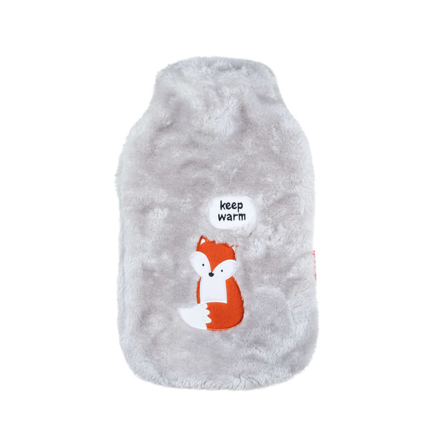 Fuchs Wärmflasche mit Inschrift keep warm SOXO Plüsch Geschenkidee