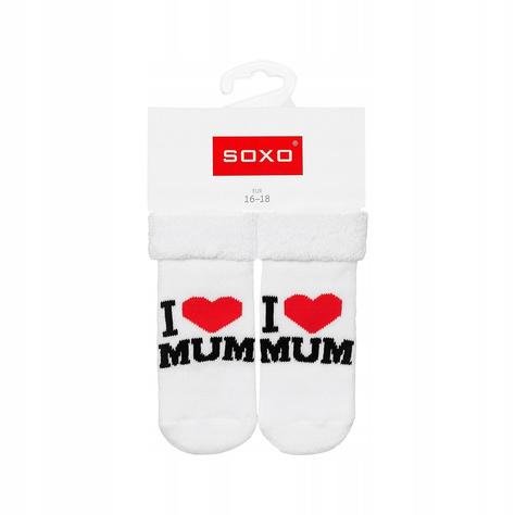 1 Paare von lustige Socken mit Inschriften | Babysocken | SOXO