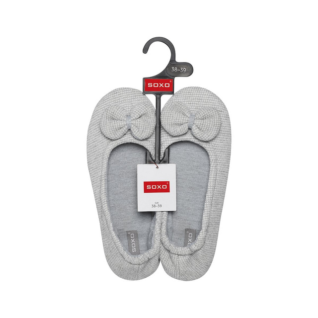 SOXO Ballerinas mit Schleife und harter Sohle