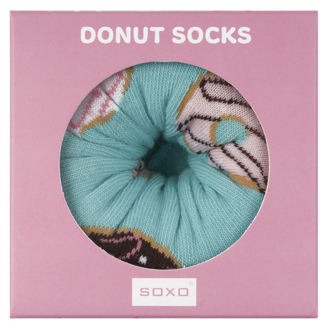 Bunte Frauensocken SOXO GOOD STUFF donut