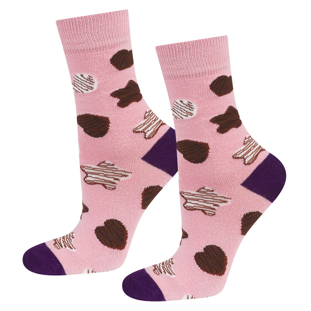 SOXO Damensocken | Lebkuchenplätzchen | Weihnachtsgeschenk | Nikolaustag