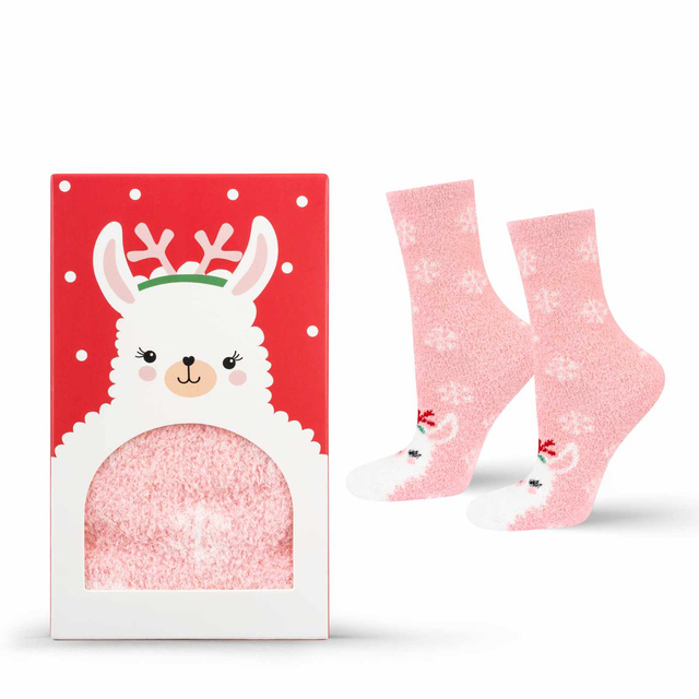 Socken mit Lama-Motiv