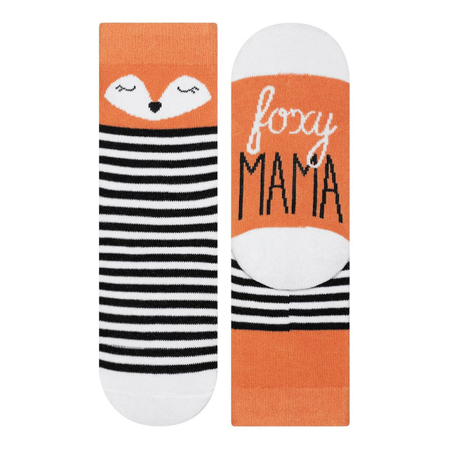 Bunte Set Socken für Mutter und Kind SOXO Baumwollen Fuchs