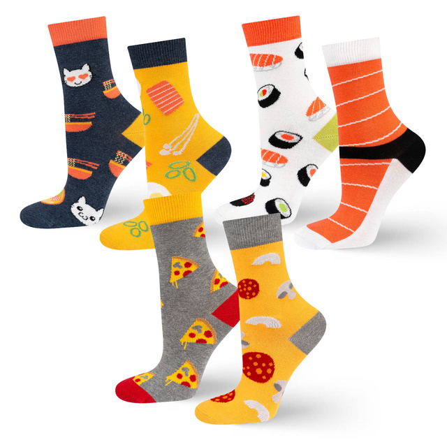 Socken mit Pizza-Motiv 3er-Pack