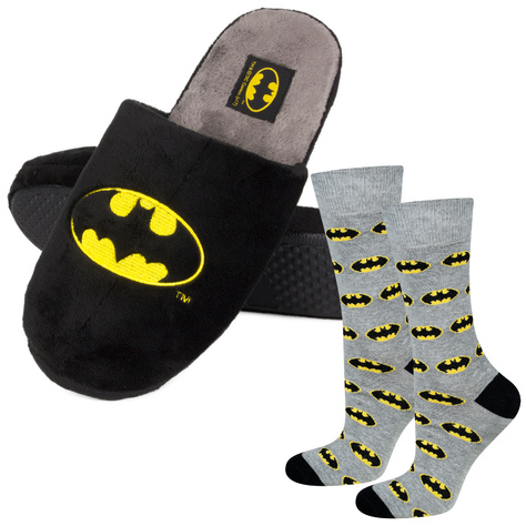 Batman Hausschuhe und Socken für Herren Geschenkideen für Herren SOXO Authentisches Produkt lizenziert von Warner Bros DC Comics