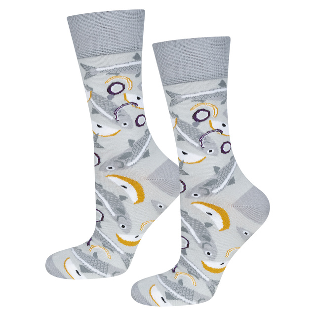2 Paar Socken mit Hering- & Gurkenmotiv im Glas – Lustige Geschenkidee