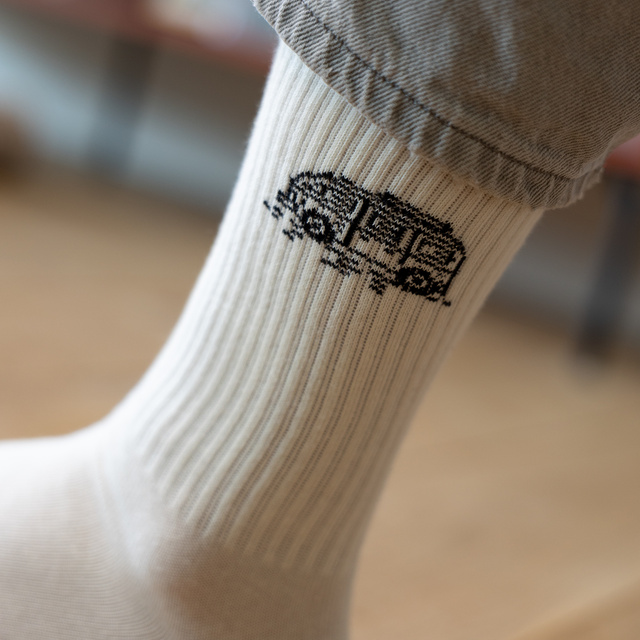 Geschenkset Socken Camper + Thermobecher