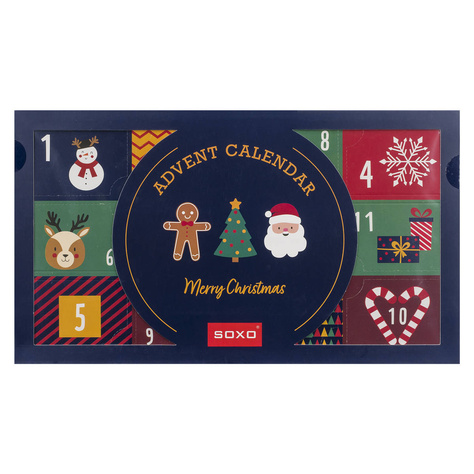 Adventskalender | Geschenkidee für Ihn | Nikolaustag | Set aus 6x SOXO Herrensocken