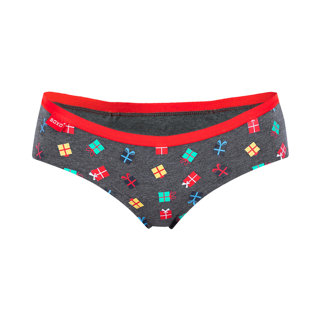 4x SOXO Hipster-Höschen für Damen Weihnachtsslip zu Weihnachten, ein perfektes Geschenk für sie