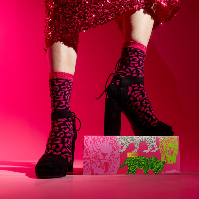 Socken mit Leoparden-Motiv 3er-Pack