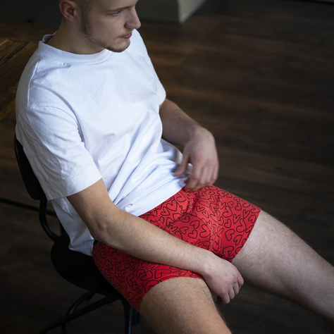 2 Paar von lustigen Boxershorts Geschenk für Valentinstag in einzigartiger Verpackung | SOXO