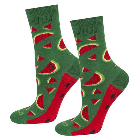 Set mit 2x Damensocken | Wassermelone + Erdbeermarmelade in einzigartiger Verpackung | SOXO