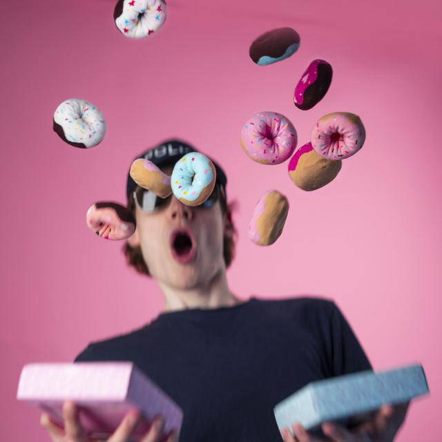 Socken mit Donut-Motiv 2er-Pack