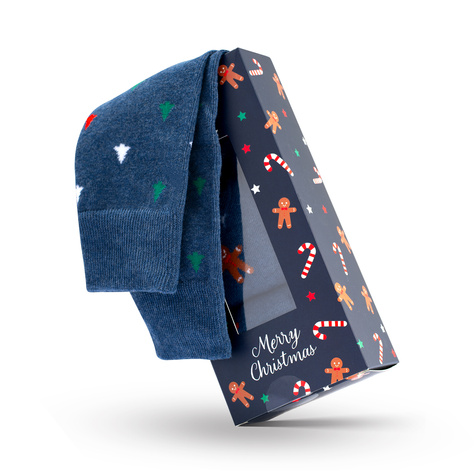 3 Paar von lustigen Socken mit Weihnachten motiv in einzigartiger Verpackung | Herrensocken | SOXO