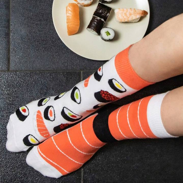 Socken mit Pizza-Motiv 5er-Pack