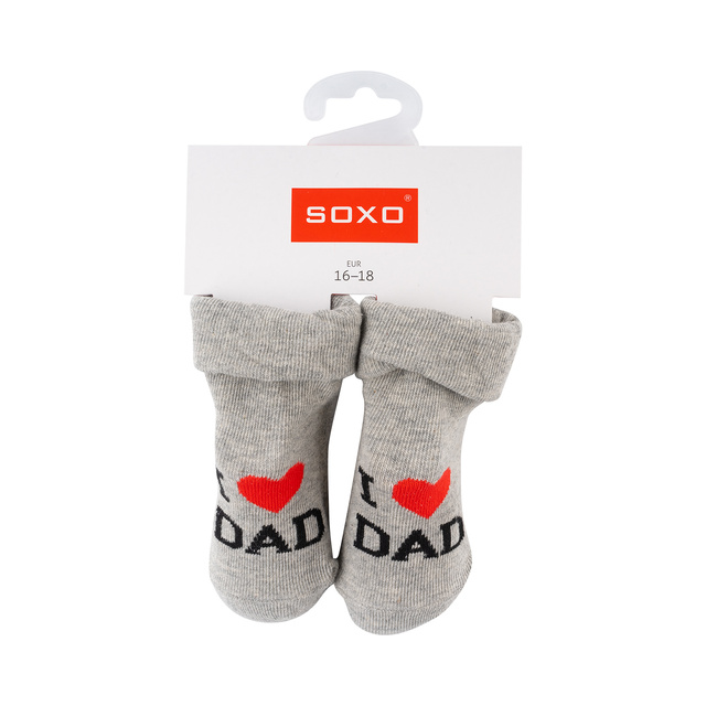Set mit 2x Bunte Babysocken mit Aufschrift | SOXO