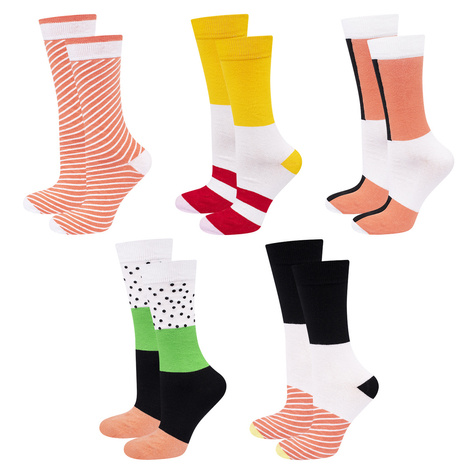 5 Paare von lustigen Socken mit Sushimotiv in einzigartiger Verpackung | Damen-/Herensocken | SOXO