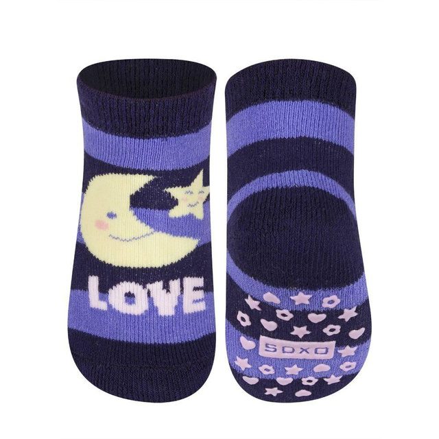 1 Paare von lustige Socken mit Mond | Babysocken | SOXO