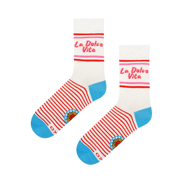 Grußkartensocken La Dolce Vita