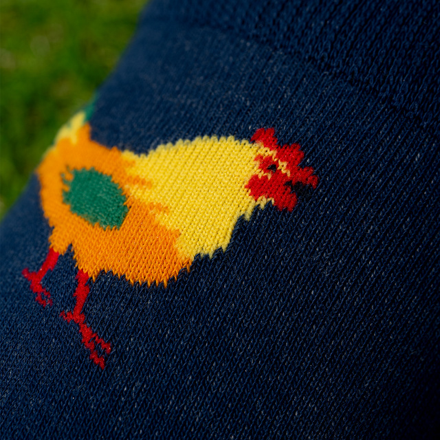 Socken mit Ei und Huhn-Motiv 2er-Pack