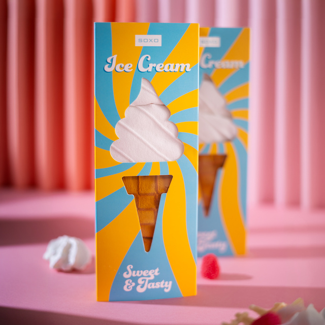 Socken mit Eiscreme-Motiv 2er-Pack