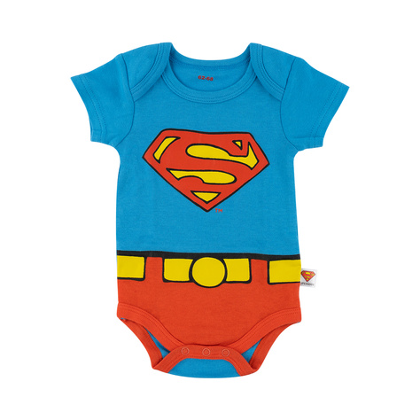 Set aus 4x Warner Bros Superman Baby-Bodys 