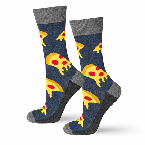 1 Paar von lustigen Kurze Socken mit Pizzamotiv | Herrensocken | SOXO