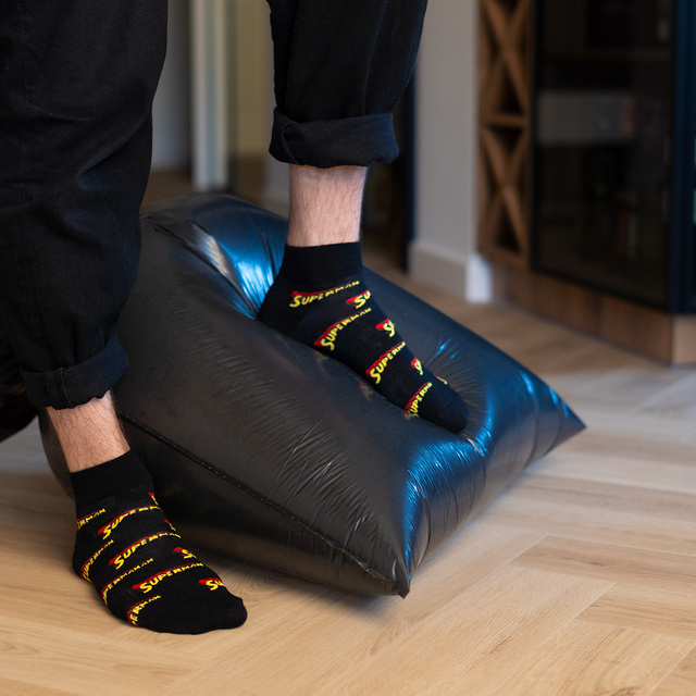 Kurze Socken mit Superman-Motiv