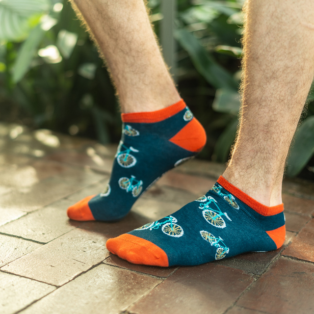 SOXO Set 5 Herren kurze Socken | Bier und Pizza Muster