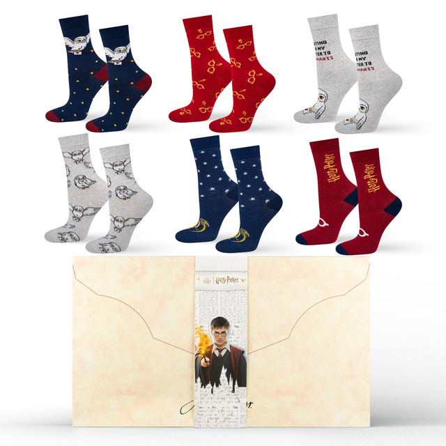 Adventskalender mit Socken Harry Potter 6er-Pack