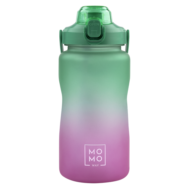 Wasserflasche 1500 ml grün-rosa | BPA free