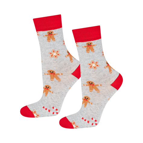 4 Paar von lustigen Socken mit Weihnachtsmotiv in einzigartiger Verpackung | Damensocken | SOXO