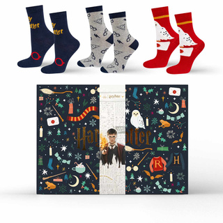 Adventskalender mit Socken Harry Potter 12er-Pack