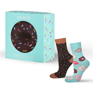Socken mit Donut-Motiv