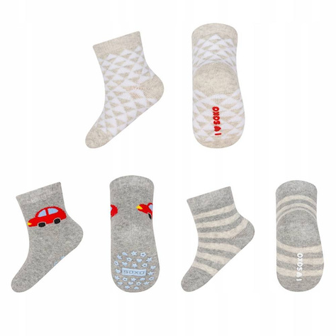 Set mit 3x Bunte Babysocken | SOXO