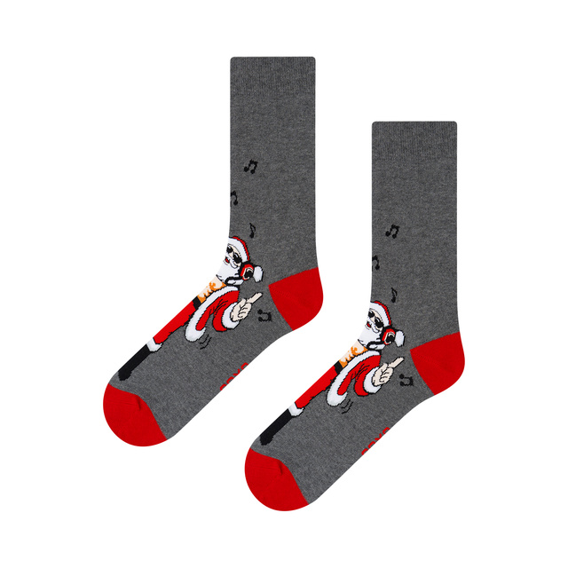 Socken mit Frecher Weihnachtsmann DJ 3er-Pack