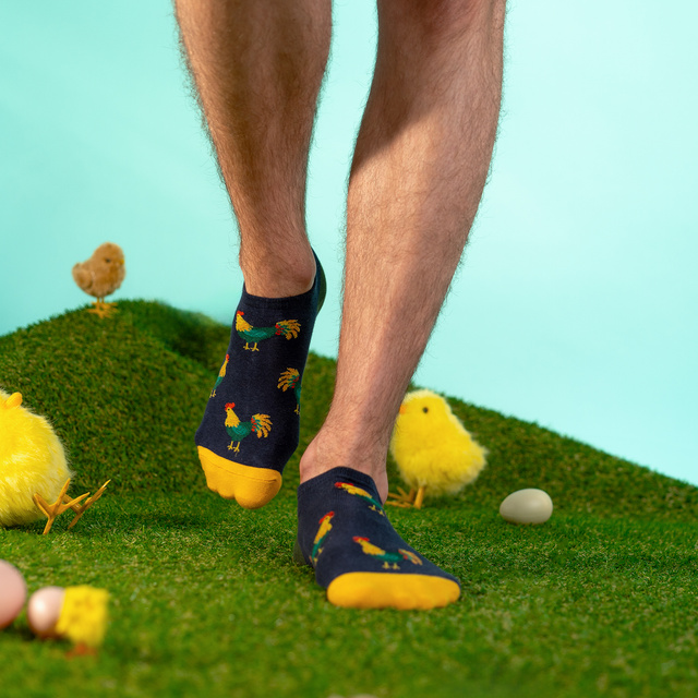Kurze Socken mit Oster-Motiv 2er-Pack