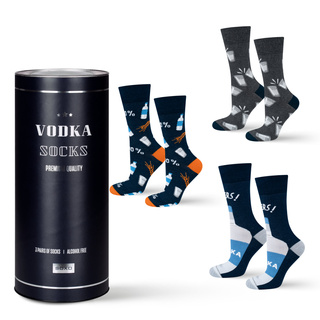 Socken mit Wodka-Motiv 3er-Pack