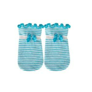 OUTLET Blau Baby Handschuhe SOXO mit gestreift