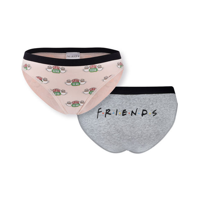 2 Paar von lustigen  Damen Höschen mit Serie Friendsmotiv | SOXO