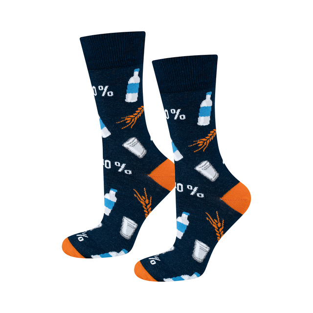 3 Paar von lustigen Socken mit Wodkamotiv in einzigartiger Verpackung | Herrensocken | SOXO