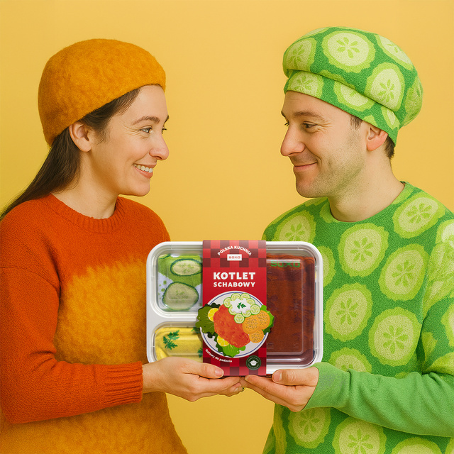 Socken mit Schnitzel-Motiv 2er-Pack