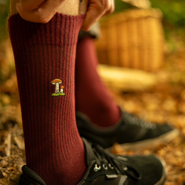 Socken mit Pilz-Motiv 4er-Pack