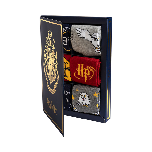 Gift Box | Harry Potter Buch | 6 Paar Damensocken | SOXO 