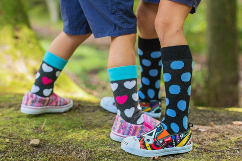 Kinder Socken SOXO GOOD STUFF mit Herzen